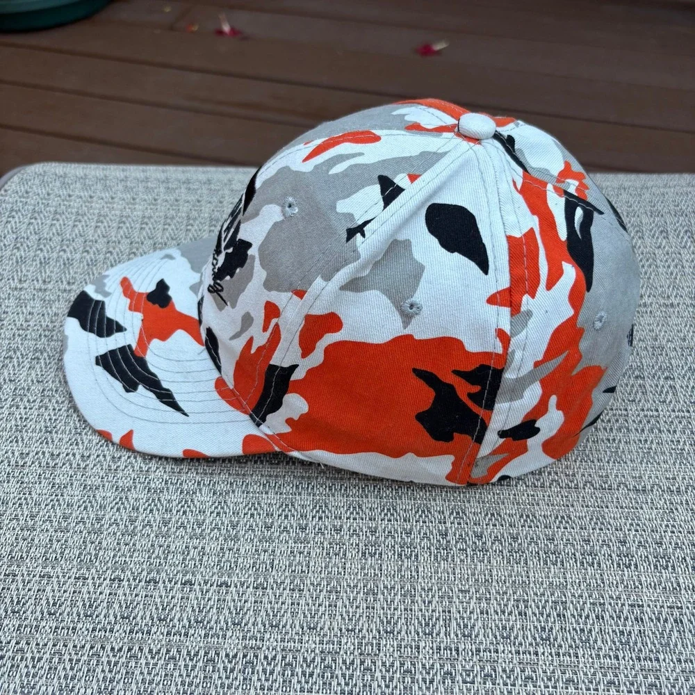 NAPA Racing Hat Baseball Cap Unisex OSFM Orange Camo Good Used Condition Logo